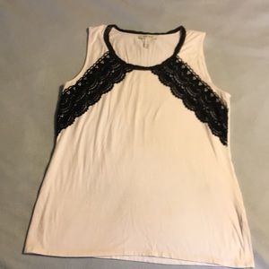 White House Black Market White Tank Top.